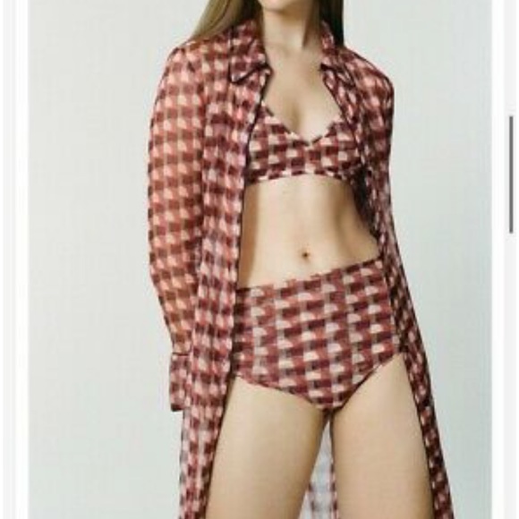 Semi sheer tunic with bralette & panties 3 piece set - Picture 5 of 12